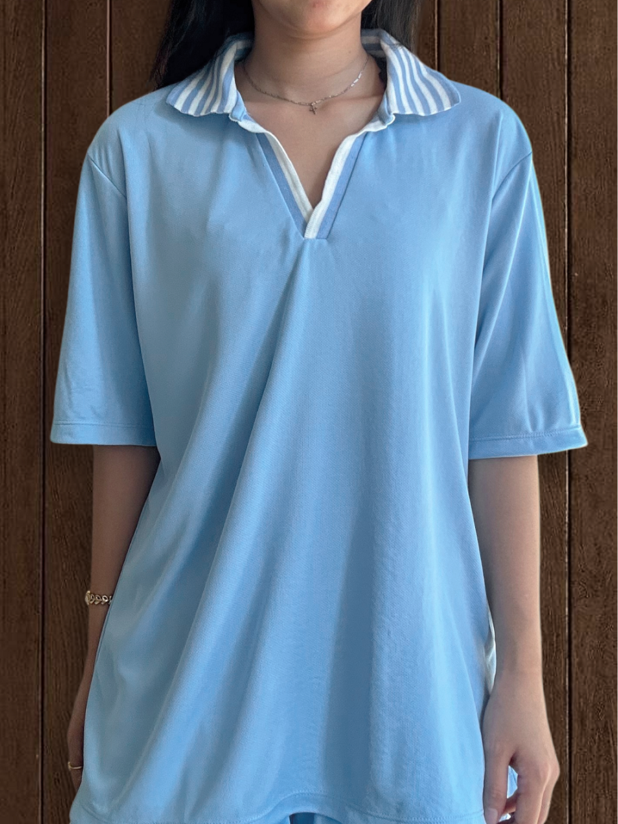 Kana Studio Loose Fit Shirt in Baby Blue