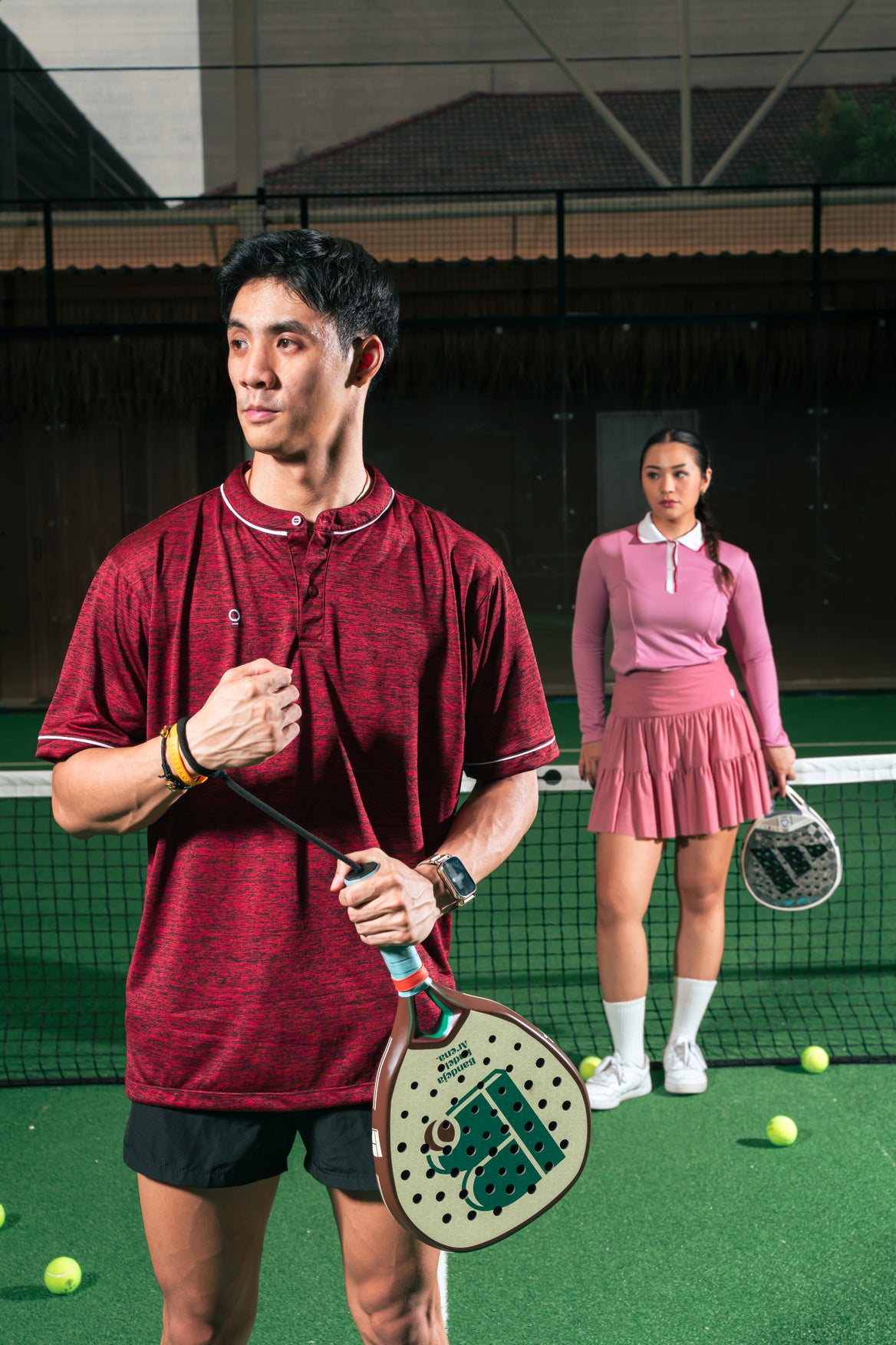 Kana Studio Men Mandarin Collar Top