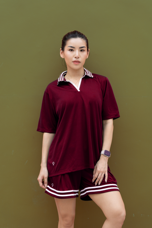 (PRE ORDER) Kana Studio Loose Fit Shirt in Maroon