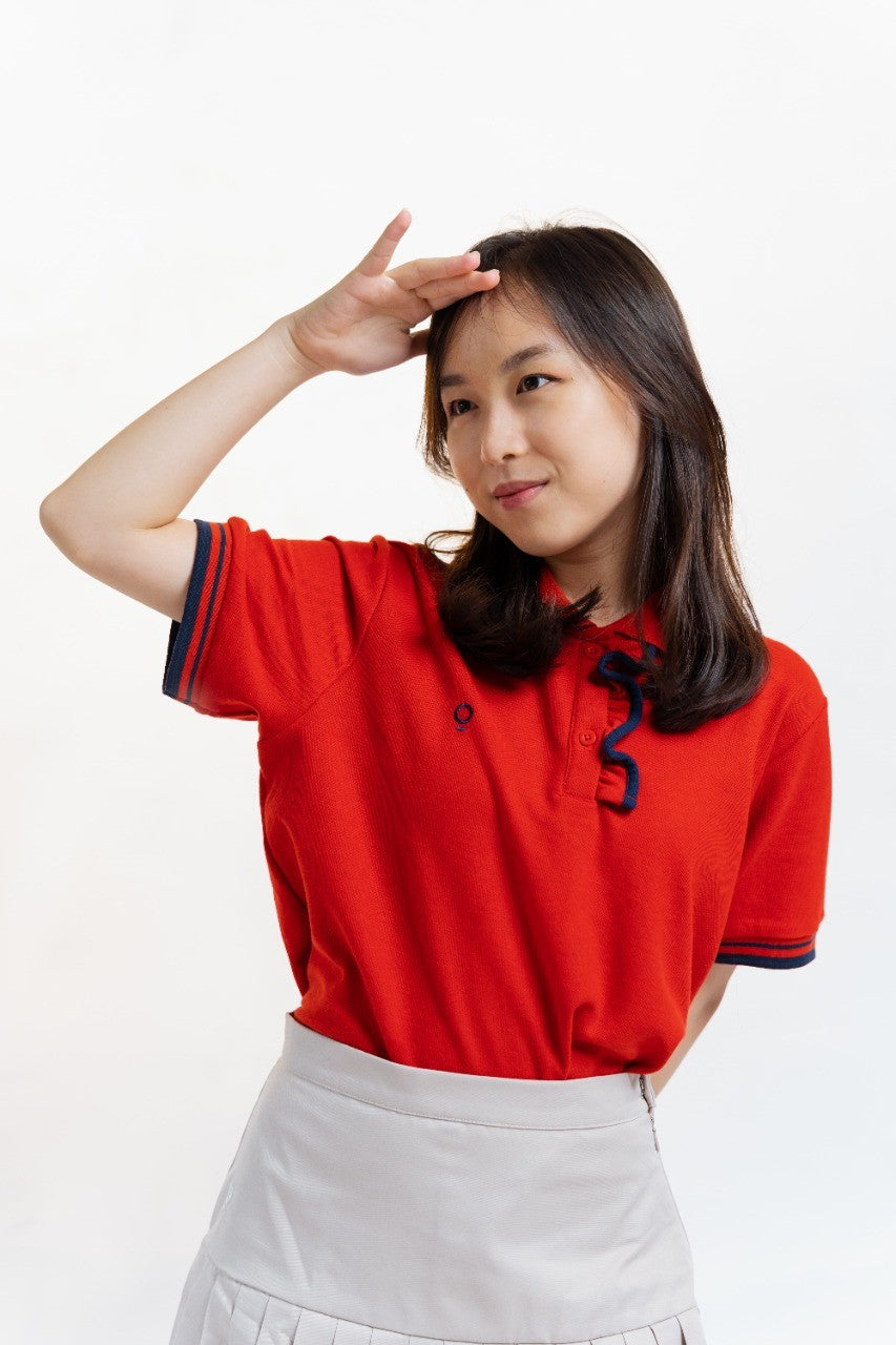 Kana Studio Ruffle Placket Top / Golf Shirt / Tennis Shirt / Activewear