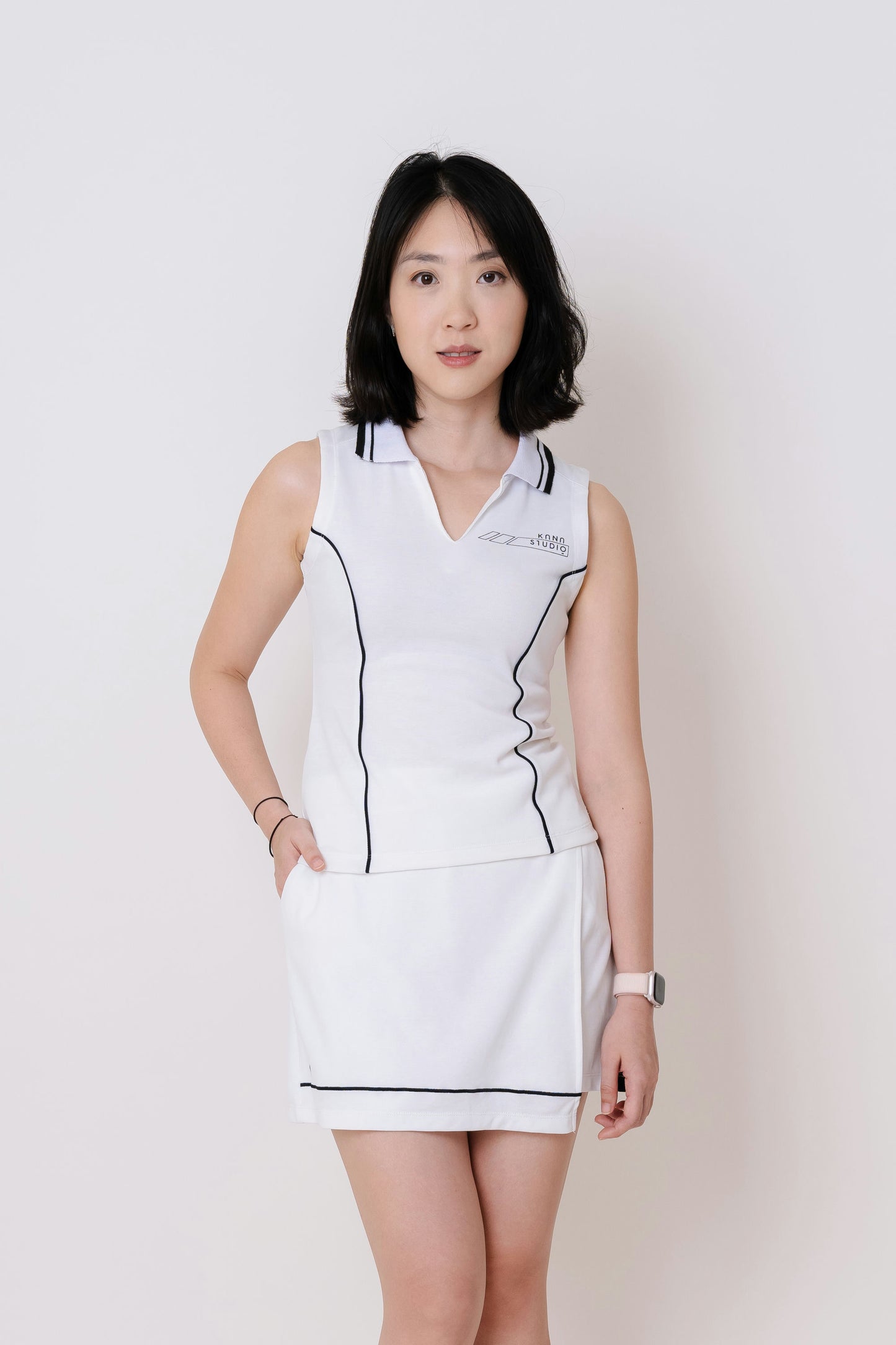 Kana Studio Line Skort / Tennis Skirt / Golf Skirt / Sport Skirt / Celana Rok Olahraga / Celana Rok Golf / Celana Rok Tennis