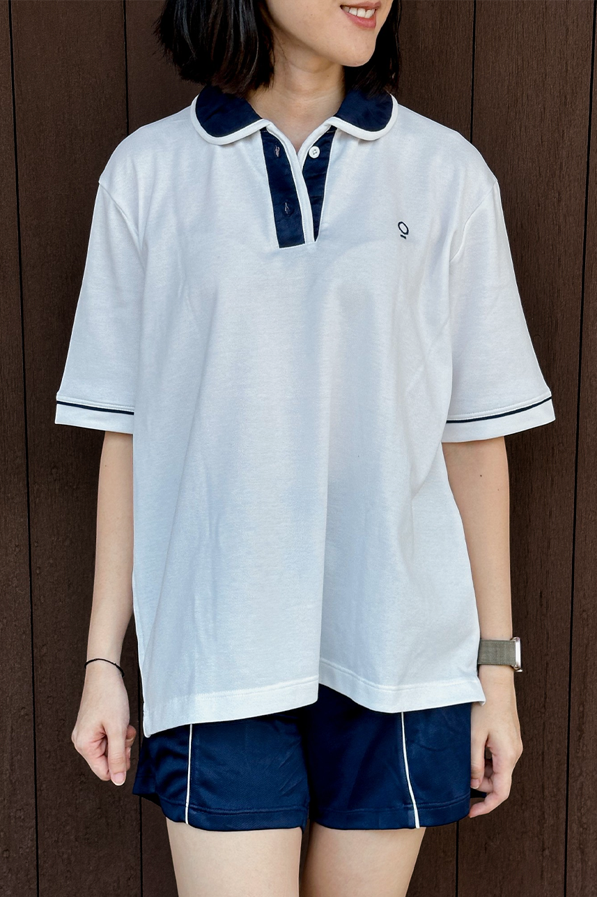 Kana Studio Round Collared Top / Polo Shirt / Tennis Shirt / Golf Shirt / Sport Shirt