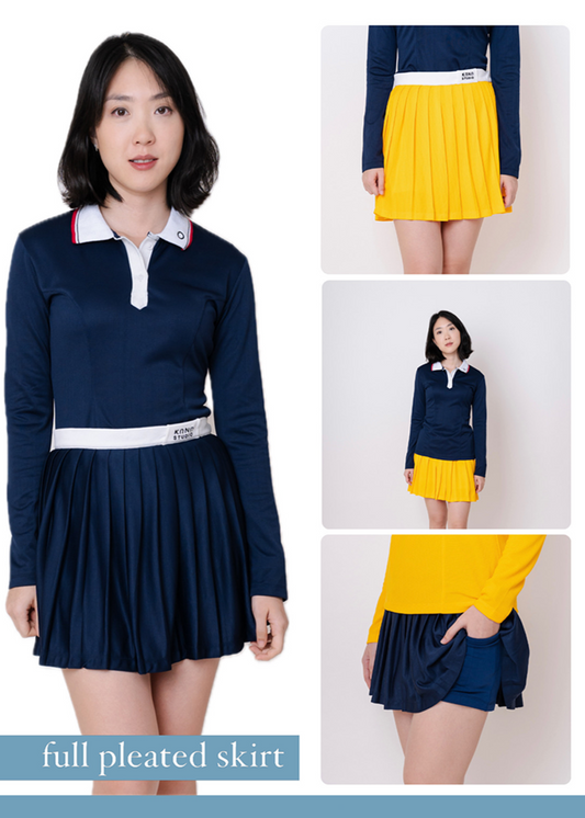 Kana Studio Full Pleated Skort / Golf Skirt / Sport Skirt / Celana Rok Olahraga / Celana Rok Golf / Celana Rok Tennis