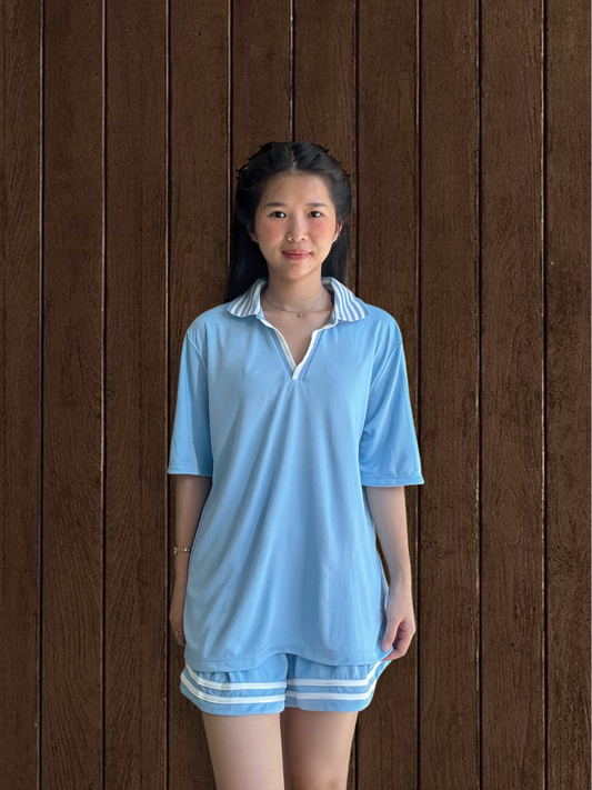 Kana Studio Loose Fit Shirt in Baby Blue
