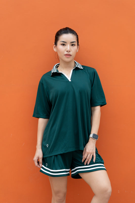 Kana Studio Loose Fit Shirt in Forest Green
