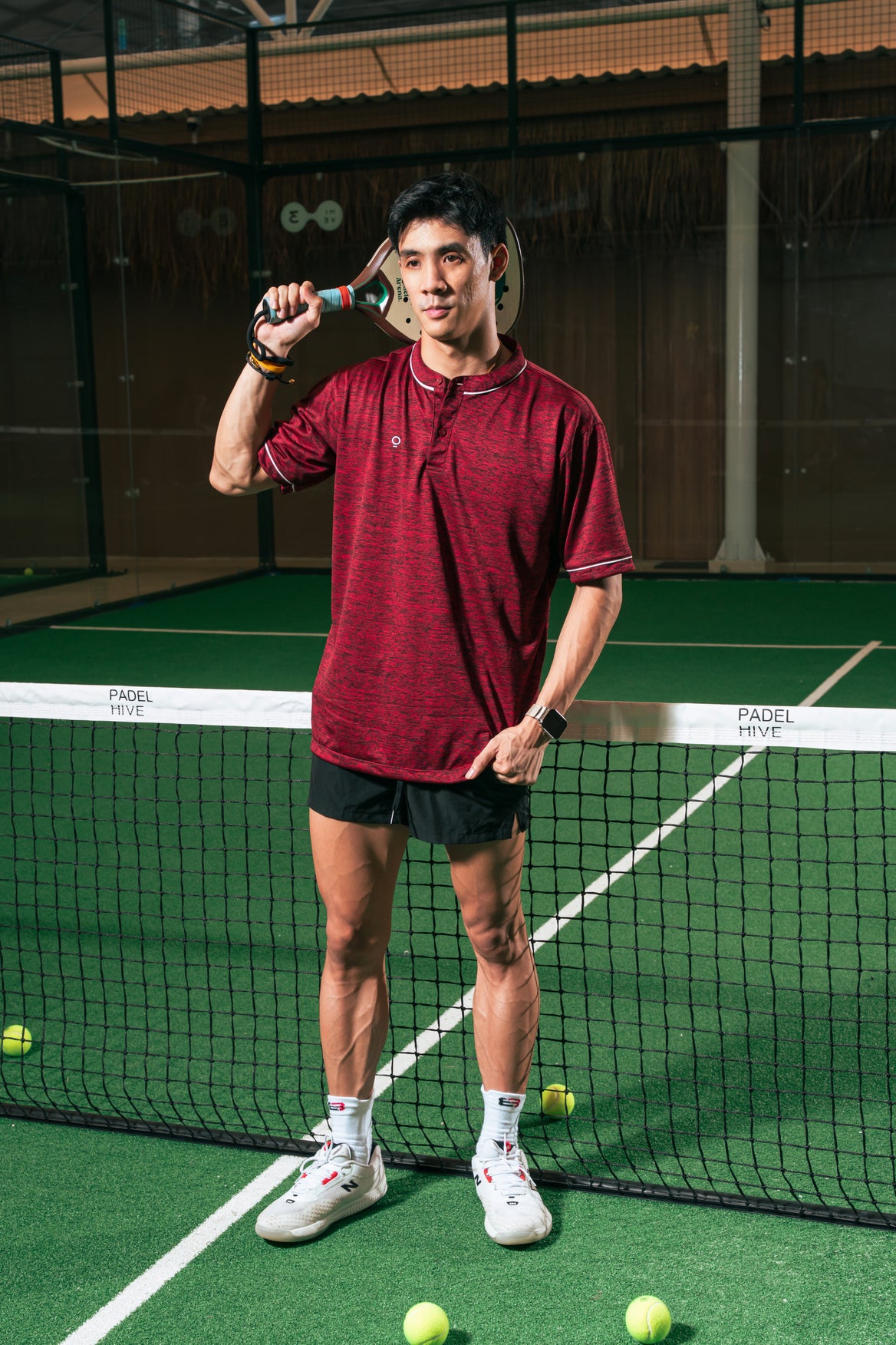 Kana Studio Men Mandarin Collar Top