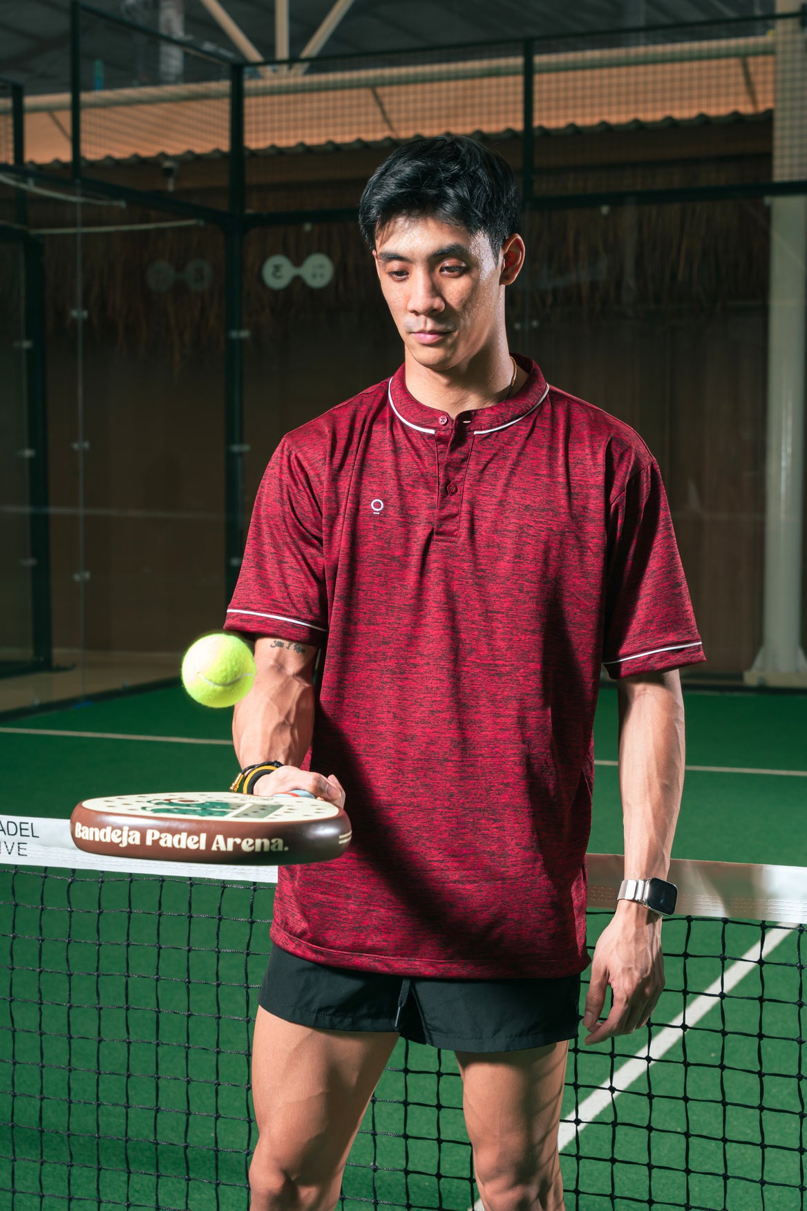 Kana Studio Men Mandarin Collar Top