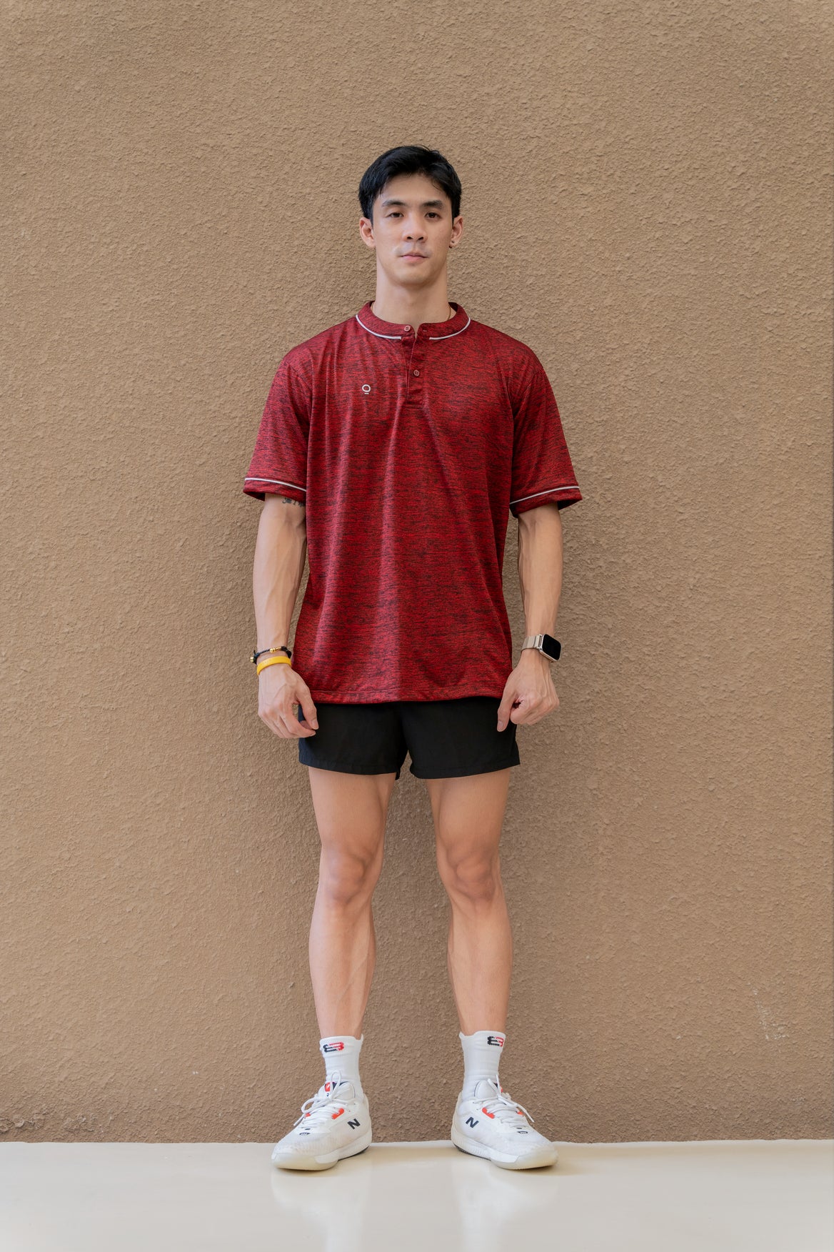 Kana Studio Men Mandarin Collar Top