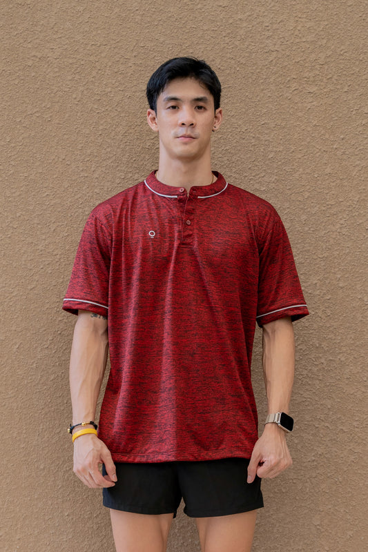 Kana Studio Men Mandarin Collar Top