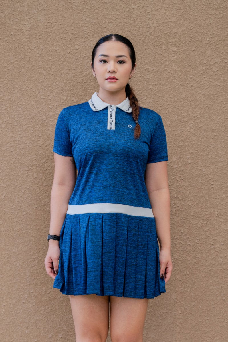 Kana Studio Two-Tone Dress in Navy