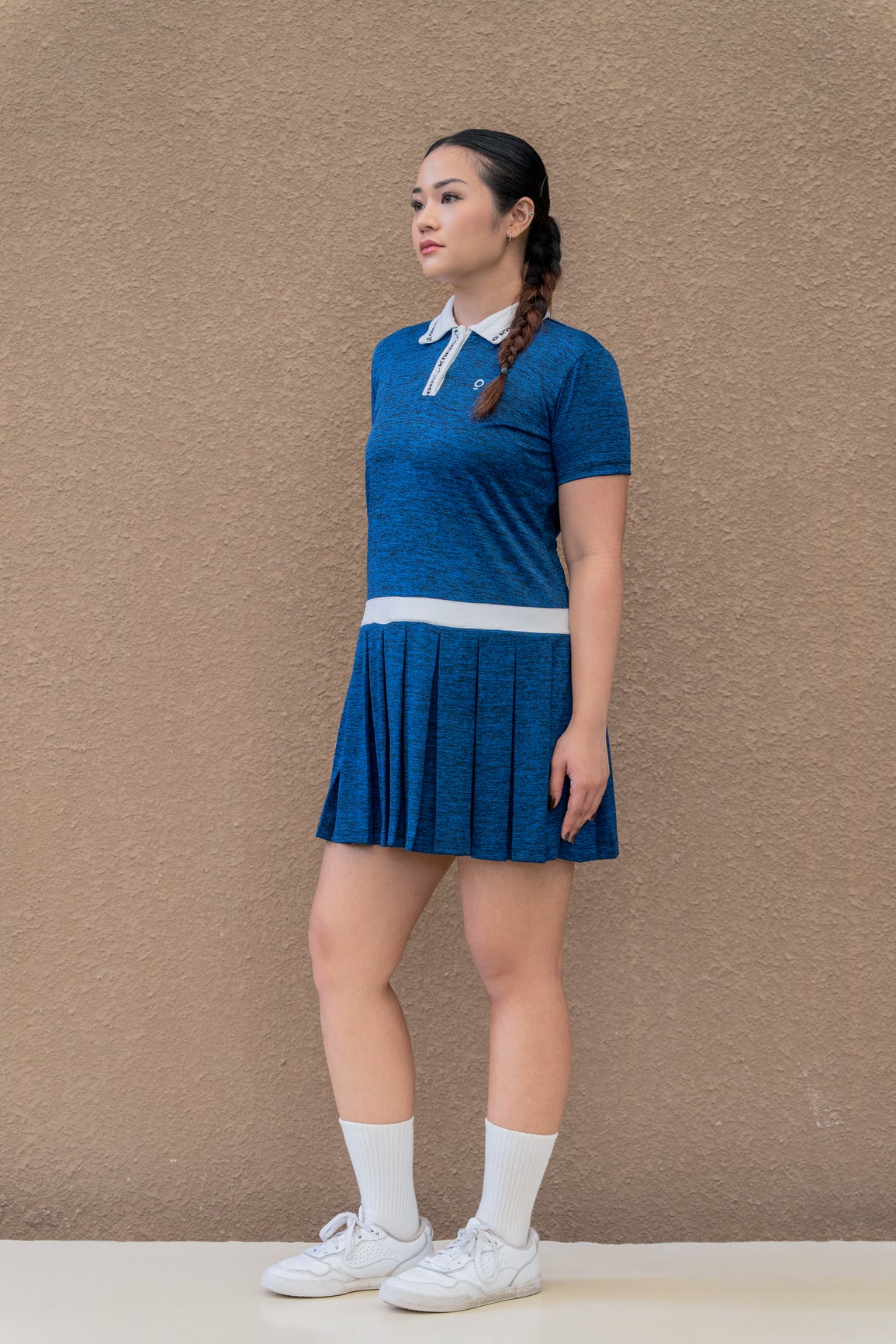 Kana Studio Two-Tone Dress in Navy