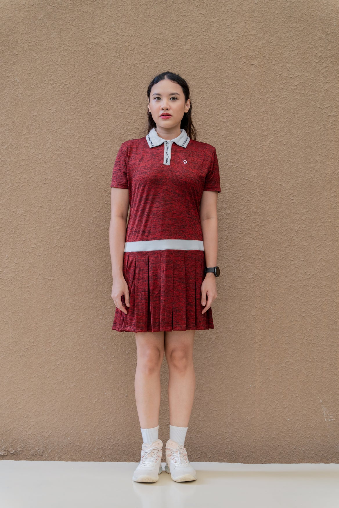 Kana Studio Two-Tone Dress in Red