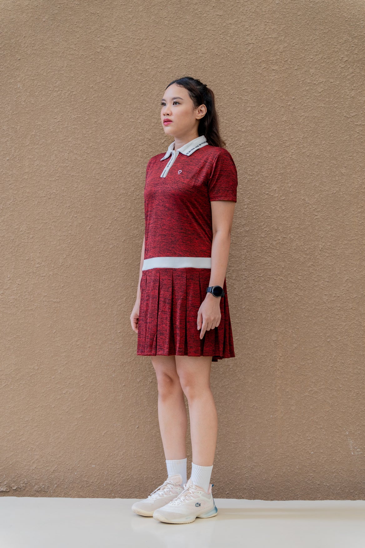 Kana Studio Two-Tone Dress in Red