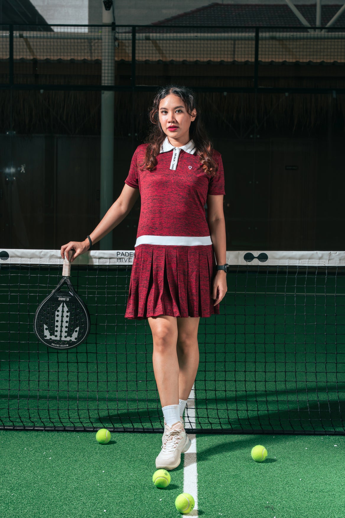 Kana Studio Two-Tone Dress in Red