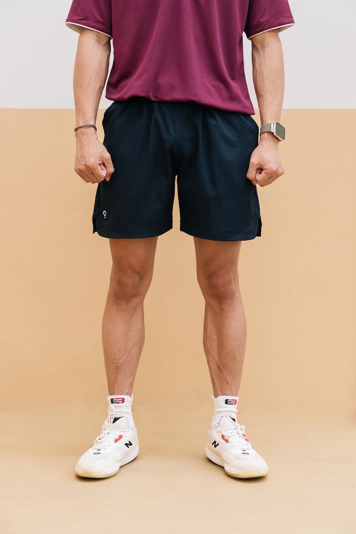 Men Linerless Shorts in Navy