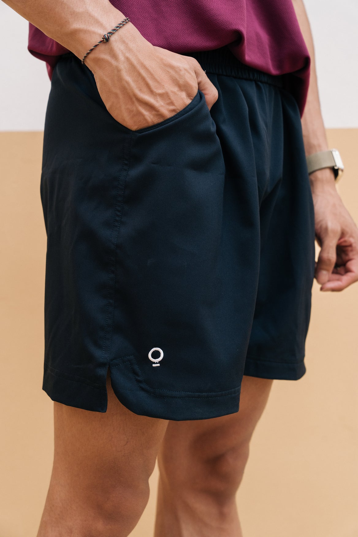 Men Linerless Shorts in Navy