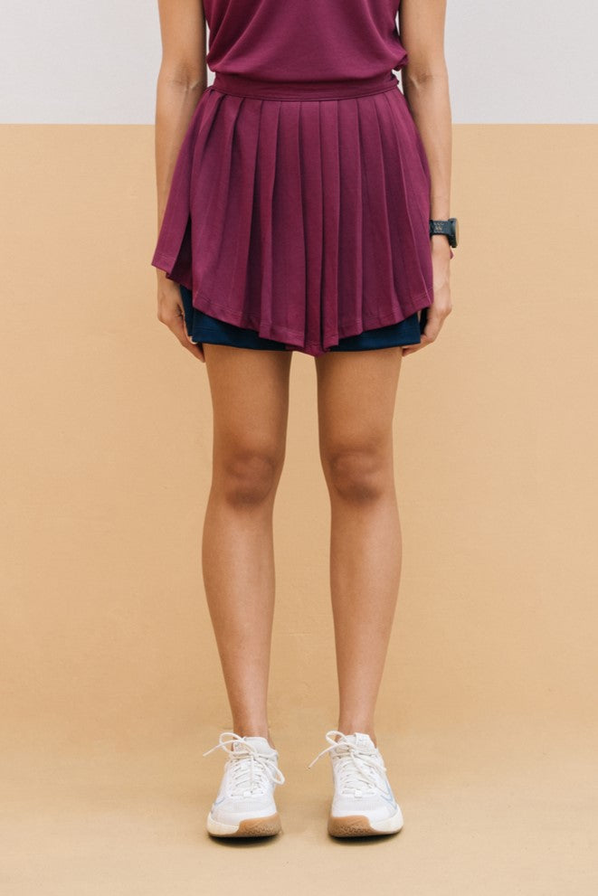 Two Tone Pleated Skirt