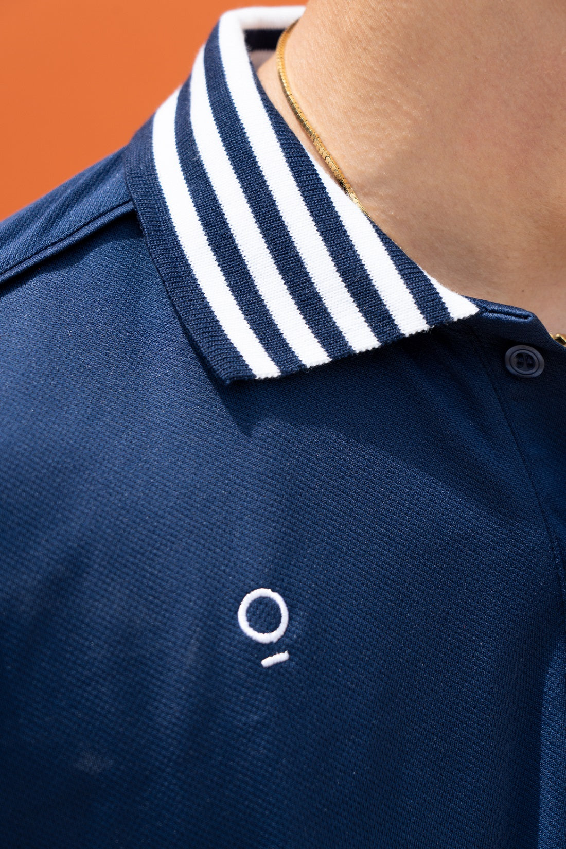 Kana Studio Men Collared Baggy Top in Navy
