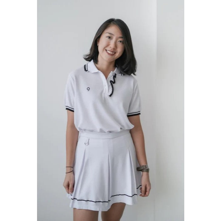 Kana Studio Ruffle Placket Top / Golf Shirt / Tennis Shirt / Activewear