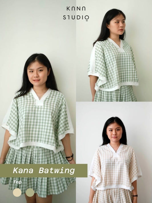 Kana Studio Batwing Top / Baju Olahraga / Baju Golf / Baju Tennis / Activewear