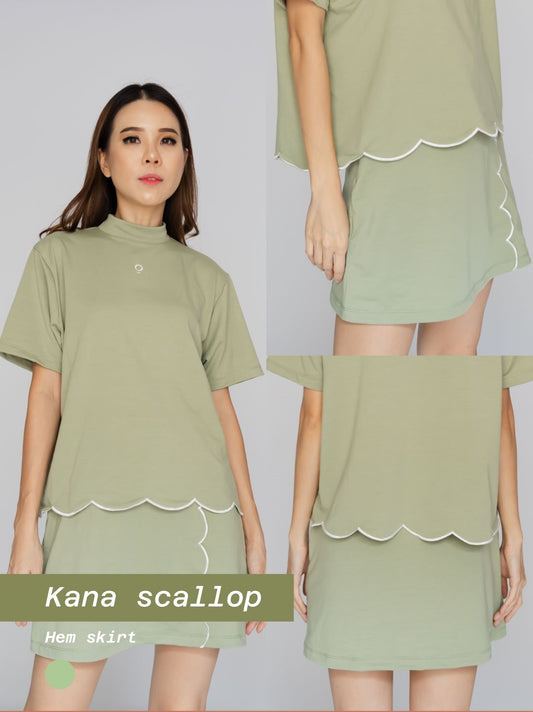 Kana Studio x Jolie Clothing Scallop Hem Skirt