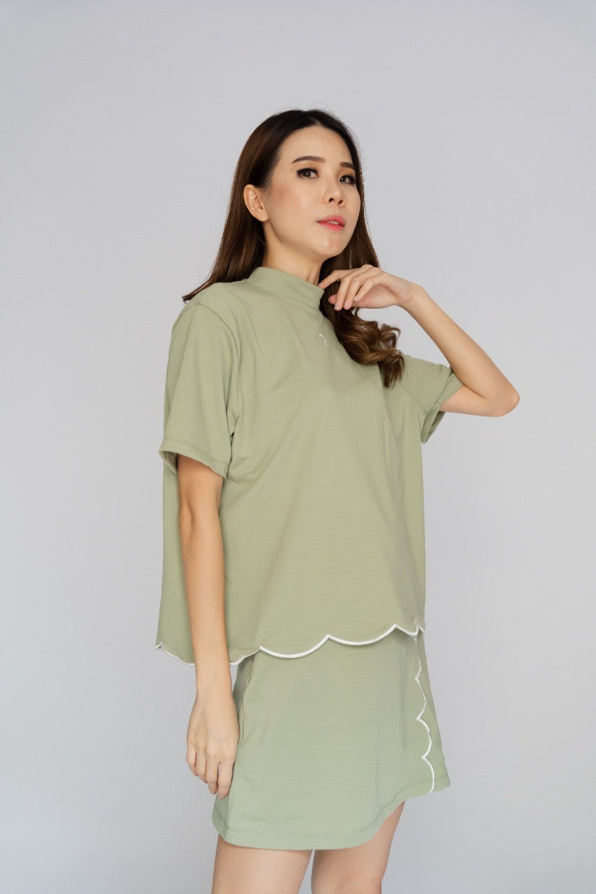 Kana Studio x Jolie Clothing Scallop Hem Skirt