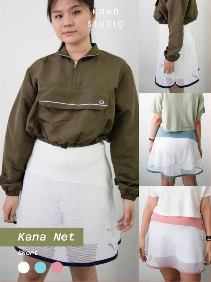 Kana Studio Net Skort / Celana Rok Olahraga / Celana Rok Golf / Celana Rok Tennis / Activewear