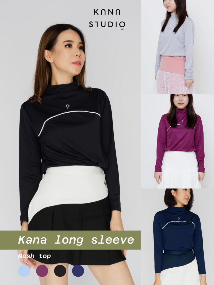 Kana  Studio Long Sleeve Mesh Top