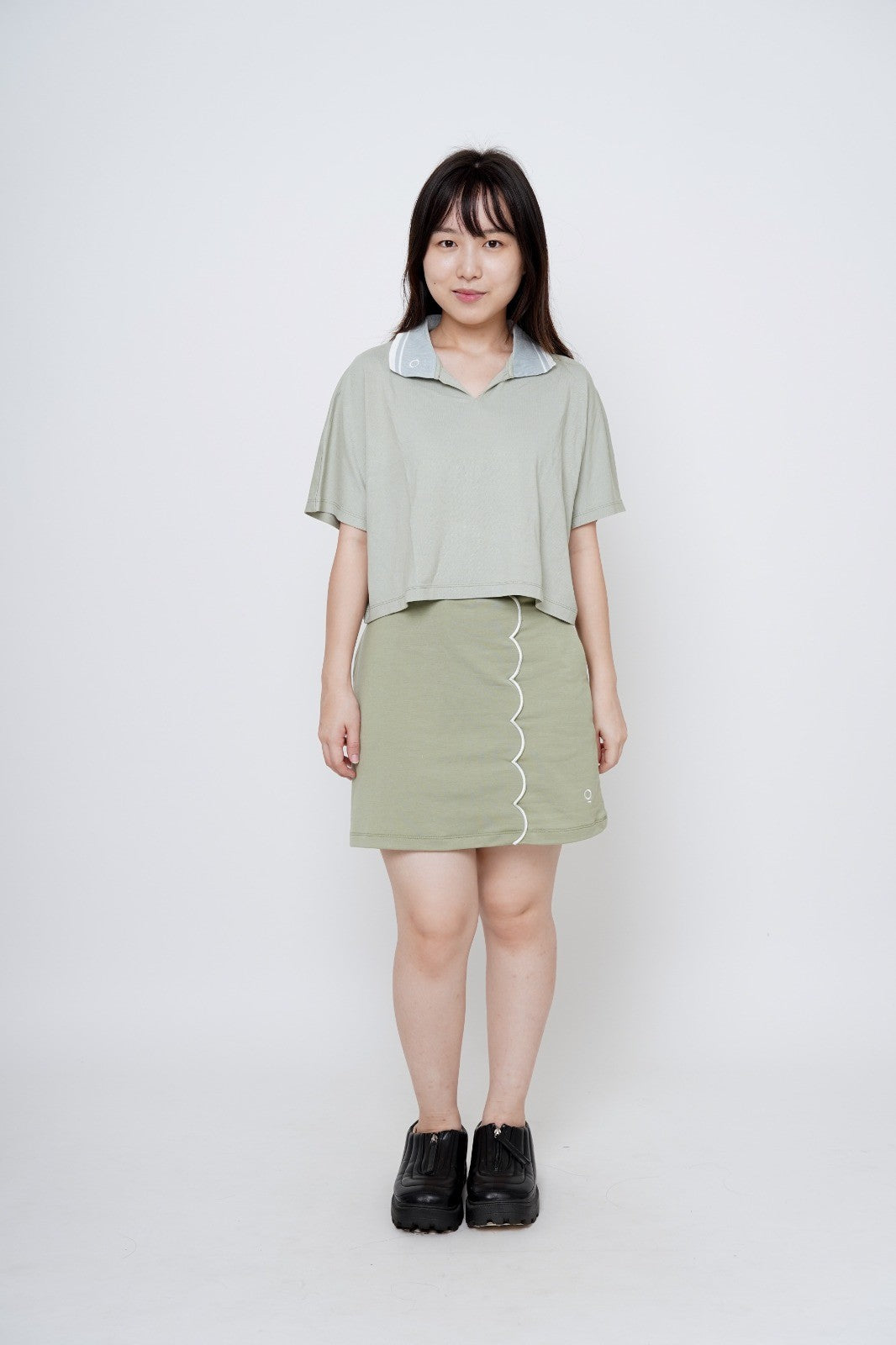 Kana Studio Loose Cropped Top / Baju Olahraga Crop Top / Baju Golf / Baju Tennis / Activewear