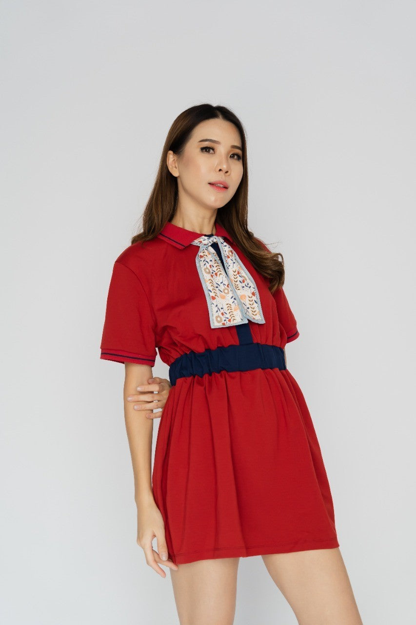 Kana Studio x Jolie Clothing Colorblock Terry Dress