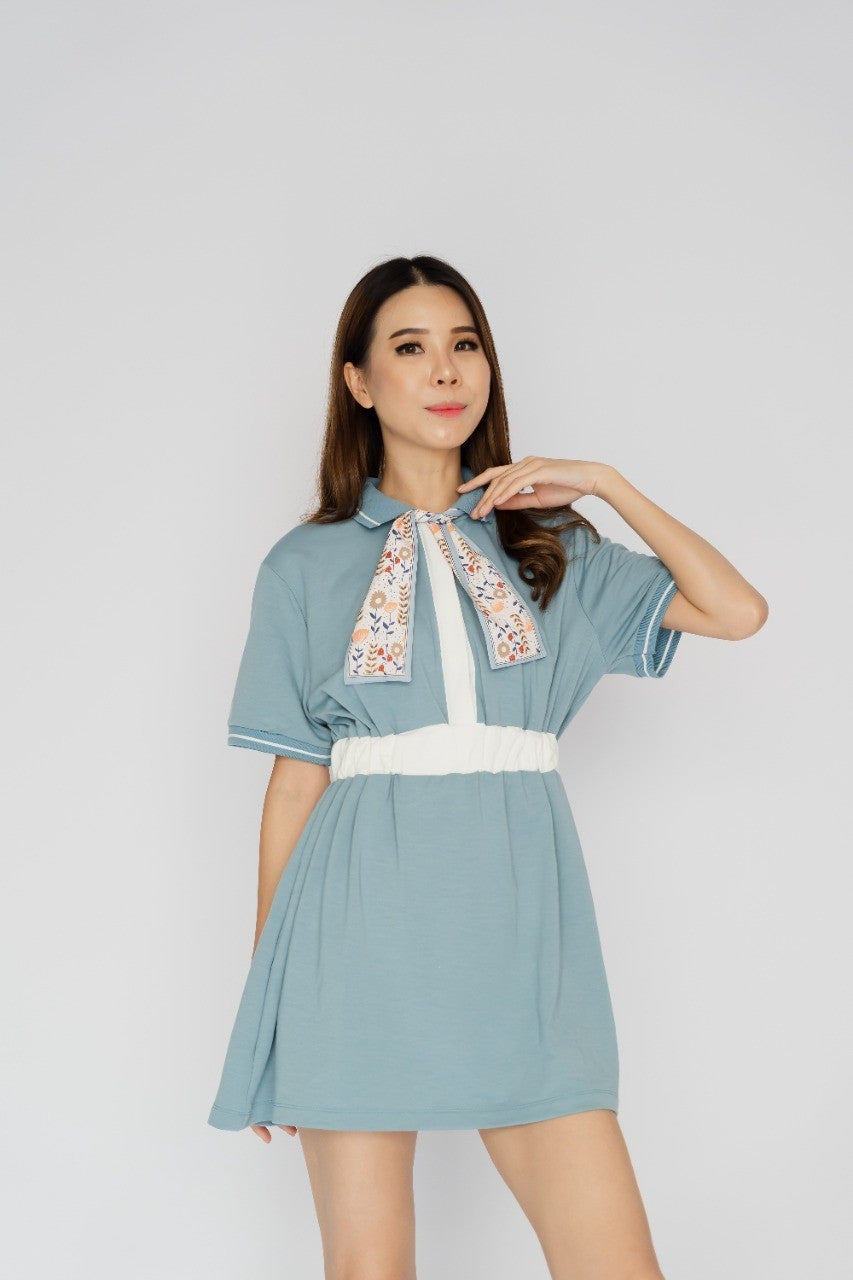 Kana Studio x Jolie Clothing Colorblock Terry Dress