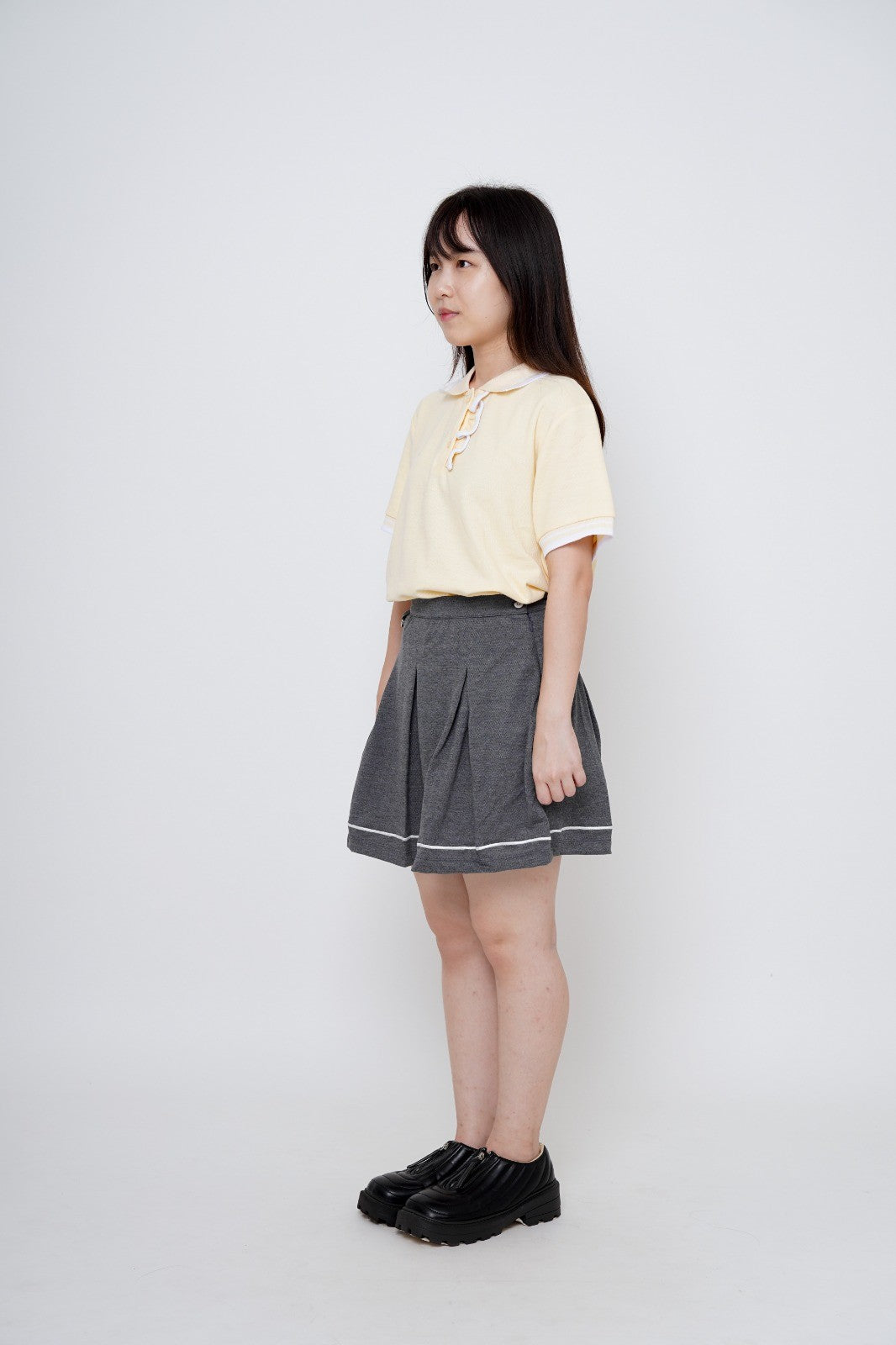 Kana Studio Ruffle Placket Top / Golf Shirt / Tennis Shirt / Activewear