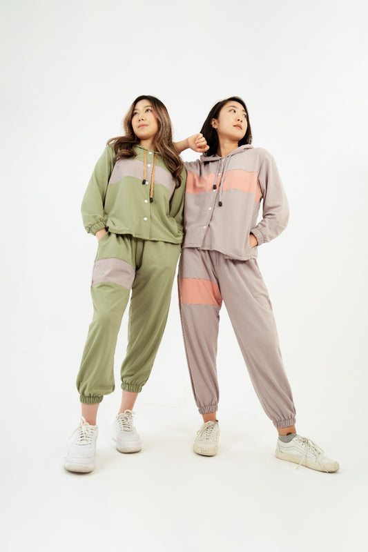 Kana Studio Color Block Tery Pants