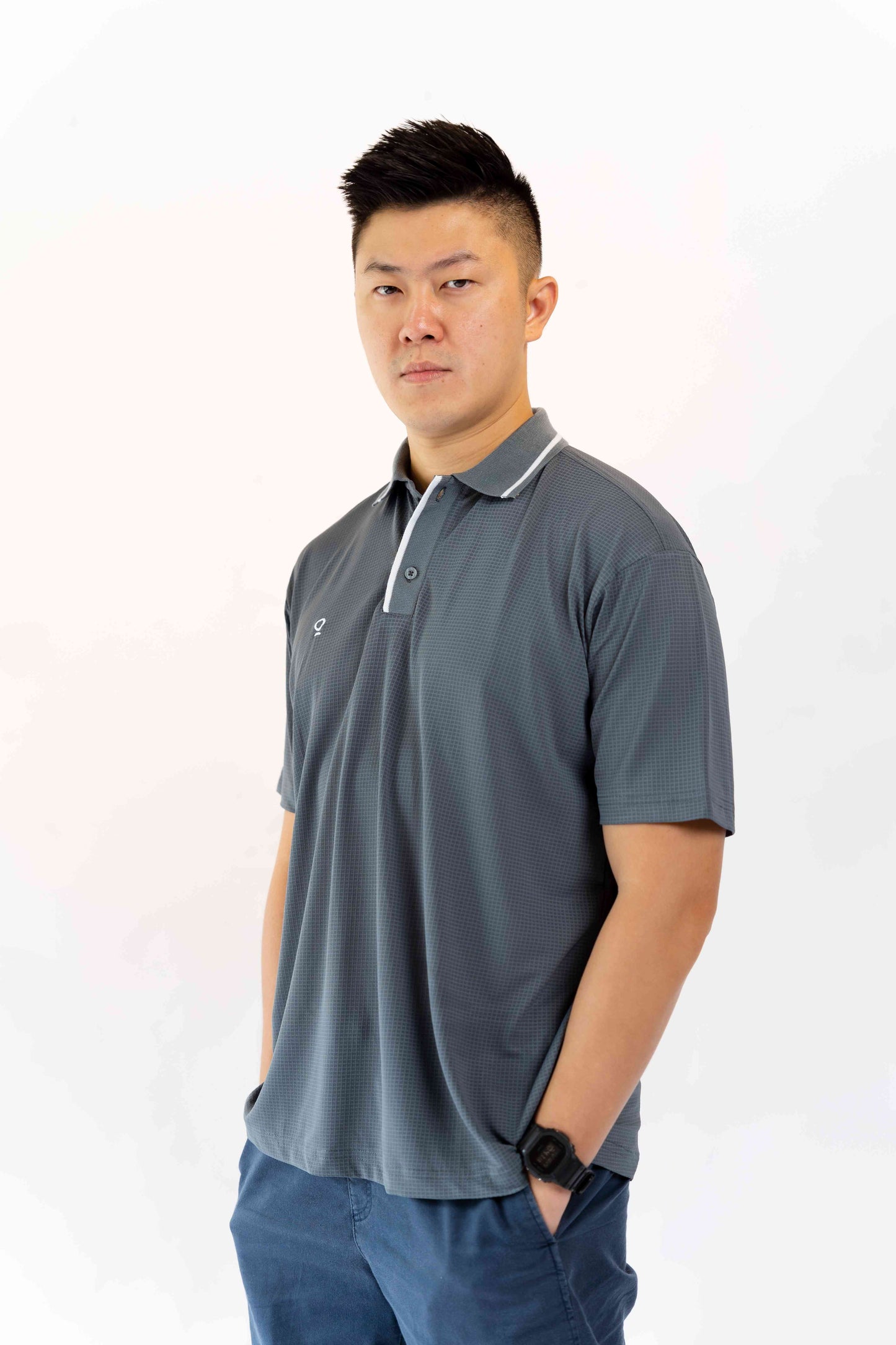 Kana Studio Men Rib Placket Top / Bestie Shirt / Team Shirt