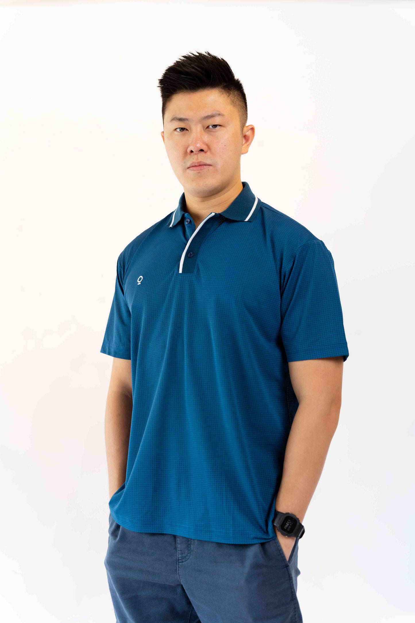 Kana Studio Men Rib Placket Top / Bestie Shirt / Team Shirt